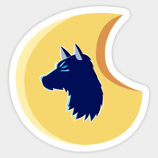 Moonlight  Wolf Sticker